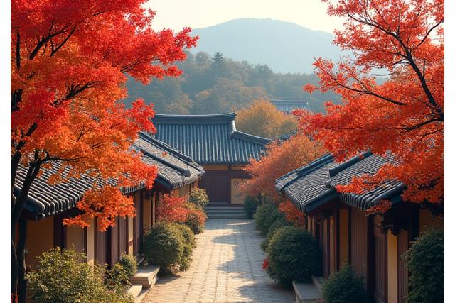 은평 한옥마을 가을 단풍, 꽃잎 여정 갤러리